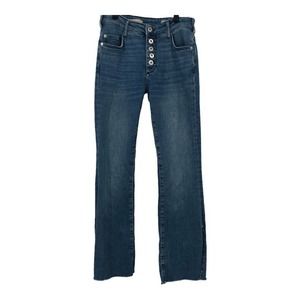 Pilcro and the Letterpress Button Fly High Rise Skinny Boot Cut Jeans Sz 26